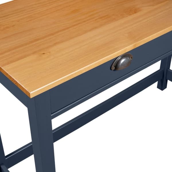 vidaXL konsolbord Hill med 2 skuffer 110x45x74 cm massivt fyrretræ grå