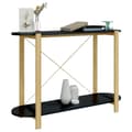 Miniatyrbild 4 av 10: vidaXL Konsolbord svart 110x38x75 cm konstruerat trä