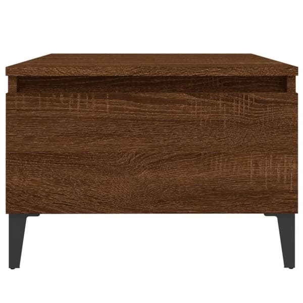 vidaXL sideborde 2 stk. 50x46x35 cm konstrueret træ brun egetræsfarve