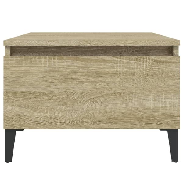 vidaXL sideborde 2 stk. 50x46x35 cm konstrueret træ sonoma-eg
