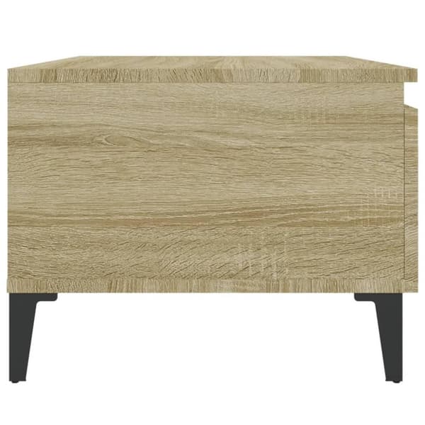vidaXL sideborde 2 stk. 50x46x35 cm konstrueret træ sonoma-eg