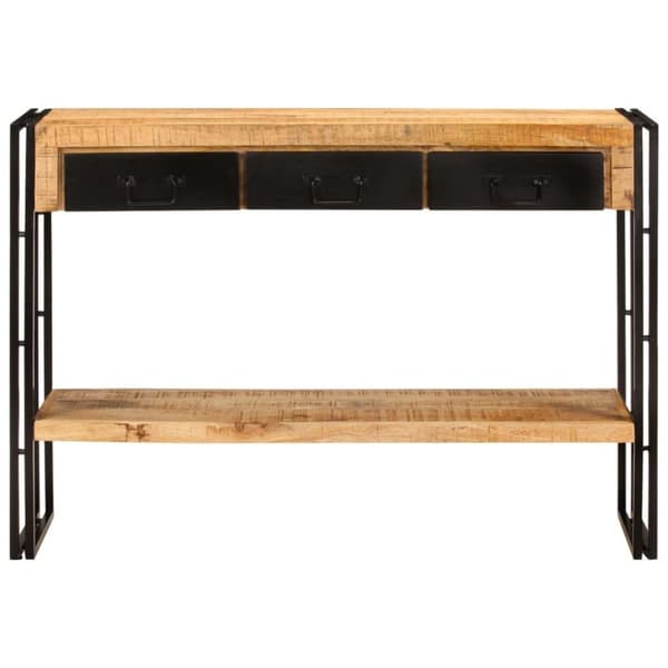 vidaXL konsolbord 110x30x76 cm massivt mangotræ