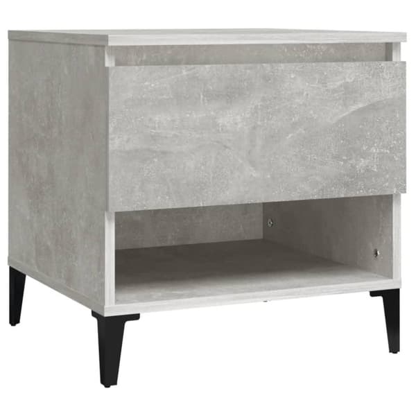 vidaXL sidebord 50x46x50 cm konstrueret træ betongrå