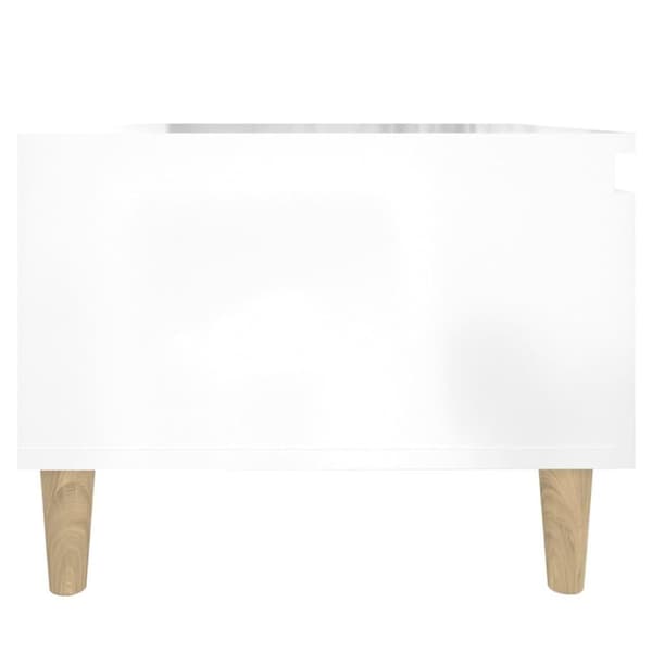 vidaXL sideborde 2 stk. 50x46x35 cm konstrueret træ hvid højglans