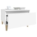 Miniatyrbillede 6 af 11: vidaXL sideborde 2 stk. 50x46x35 cm konstrueret træ hvid