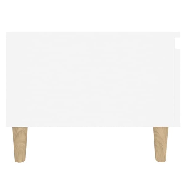 vidaXL sideborde 2 stk. 50x46x35 cm konstrueret træ hvid