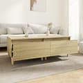 Miniatyrbillede 3 af 11: vidaXL sideborde 2 stk. 50x46x35 cm konstrueret træ sonoma-eg