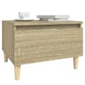 Miniatyrbillede 5 af 11: vidaXL sideborde 2 stk. 50x46x35 cm konstrueret træ sonoma-eg