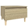 Miniatyrbillede 7 af 11: vidaXL sideborde 2 stk. 50x46x35 cm konstrueret træ sonoma-eg