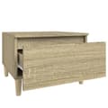 Miniatyrbillede 9 af 11: vidaXL sideborde 2 stk. 50x46x35 cm konstrueret træ sonoma-eg