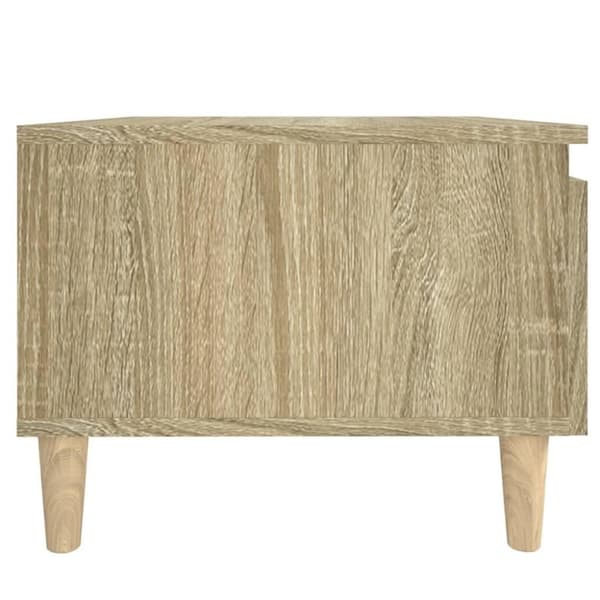 vidaXL sideborde 2 stk. 50x46x35 cm konstrueret træ sonoma-eg