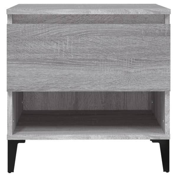 vidaXL sidebord 50x46x50 cm konstrueret træ grå sonoma-eg