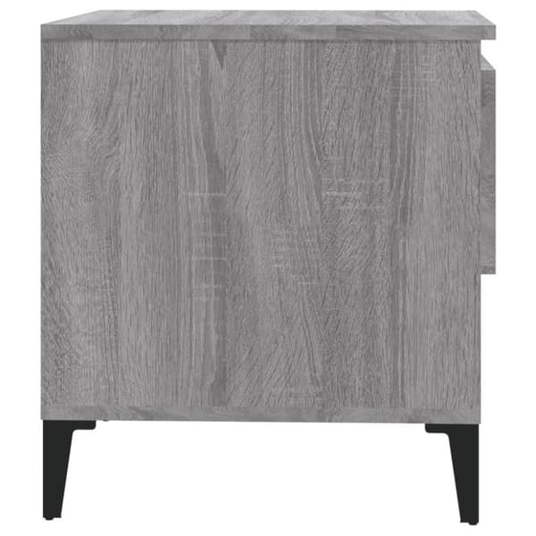 vidaXL sidebord 50x46x50 cm konstrueret træ grå sonoma-eg