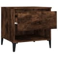 Miniatyrbillede 7 af 11: vidaXL sidebord 50x46x50 cm konstrueret træ røget egetræsfarve