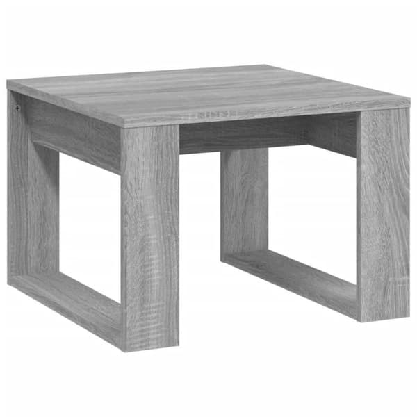 vidaXL sidebord 50x50x35 cm konstrueret træ grå sonoma-eg
