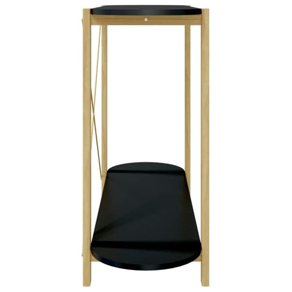 vidaXL konsolbord 110x38x75 cm konstrueret træ sort