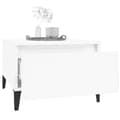 Miniatyrbilde 4 av 11: vidaXL Sidebord 2 stk høyglans hvit 50x46x35 cm konstruert tre