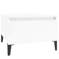 Miniatyrbilde 5 av 11: vidaXL Sidebord 2 stk høyglans hvit 50x46x35 cm konstruert tre