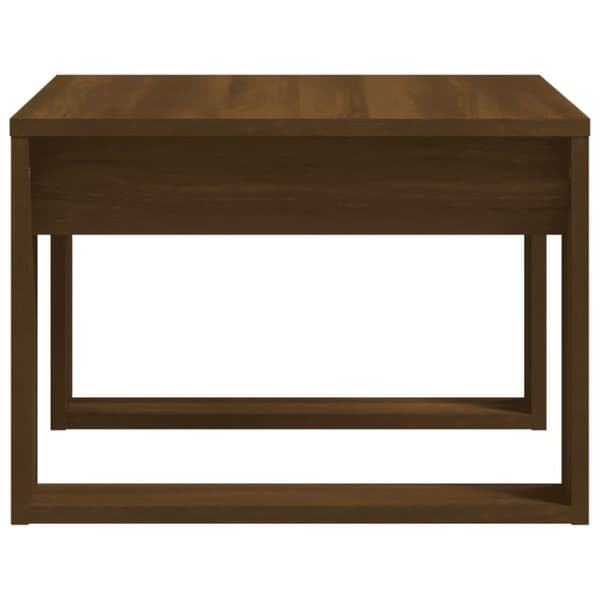 vidaXL Sidebord brun eik 50x50x35 cm konstruert tre