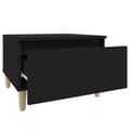 Miniatyrbilde 7 av 11: vidaXL Sidebord svart 50x46x35 cm konstruert tre