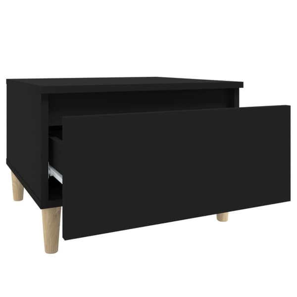 vidaXL Sidebord svart 50x46x35 cm konstruert tre