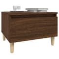 Miniatyrbilde 5 av 11: vidaXL Sidebord 2 stk brun eik 50x46x35 cm konstruert tre