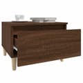Miniatyrbilde 6 av 11: vidaXL Sidebord 2 stk brun eik 50x46x35 cm konstruert tre