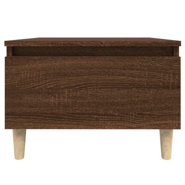 vidaXL Sidebord 2 stk brun eik 50x46x35 cm konstruert tre