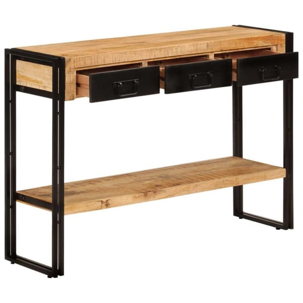vidaXL Konsollbord 110x30x76 cm heltre mango