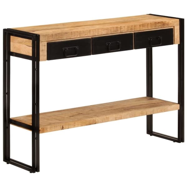 vidaXL Konsollbord 110x30x76 cm heltre mango