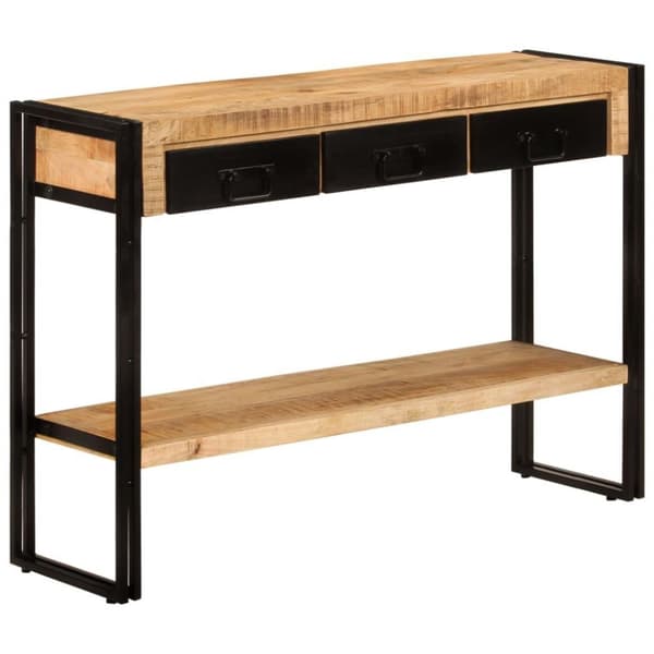 vidaXL Konsollbord 110x30x76 cm heltre mango