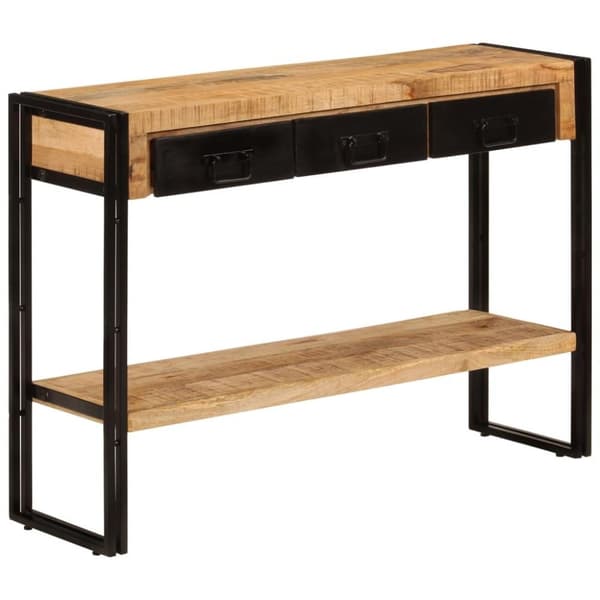 vidaXL Konsollbord 110x30x76 cm heltre mango