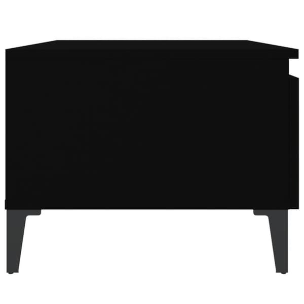 vidaXL Sidebord svart 50x46x35 cm konstruert tre