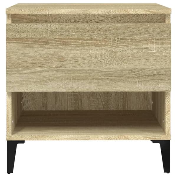 vidaXL Sidebord sonoma eik 50x46x50 cm konstruert tre