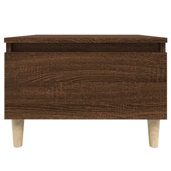 vidaXL Sidebord brun eik 50x46x35 cm konstruert tre