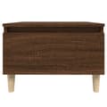 Miniatyrbilde 5 av 10: vidaXL Sidebord brun eik 50x46x35 cm konstruert tre