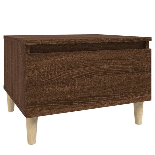 vidaXL Sidebord brun eik 50x46x35 cm konstruert tre