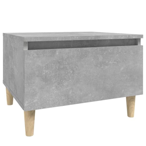 vidaXL Sidebord 2 stk betonggrå 50x46x35 cm konstruert tre