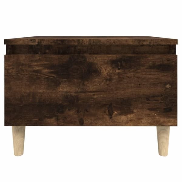 vidaXL Sidebord 2 stk røkt eik 50x46x35 cm konstruert tre