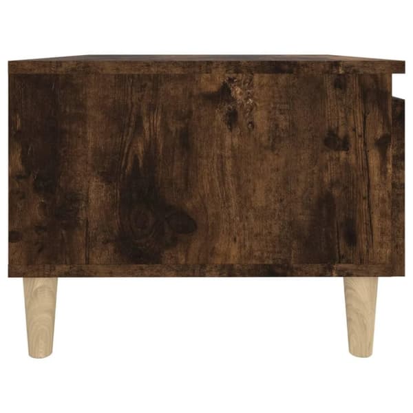 vidaXL Sidebord 2 stk røkt eik 50x46x35 cm konstruert tre