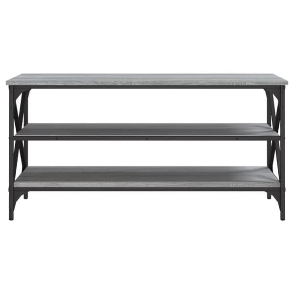 vidaXL Tv-bänk grå sonoma 100x40x50 cm konstruerat trä
