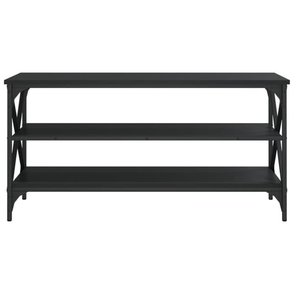 vidaXL TV-benk svart 100x40x50 cm konstruert tre