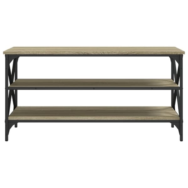 vidaXL TV-benk sonoma eik 100x40x50 cm konstruert tre