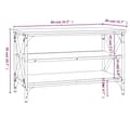 Miniatyrbilde 8 av 11: vidaXL TV-benk svart 80x40x50 cm konstruert tre