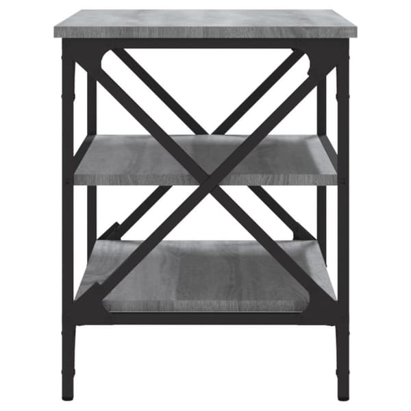 vidaXL Tv-bänk grå sonoma 60x40x50 cm konstruerat trä