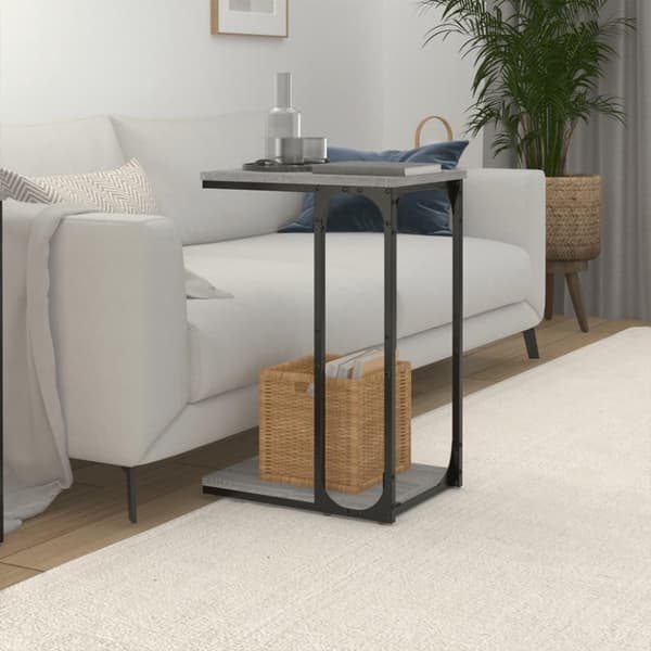 vidaXL Sidebord grå sonoma 40x30x60 cm konstruert tre