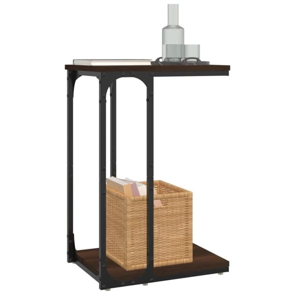 vidaXL Sidebord brun eik 40x30x60 cm konstruert tre