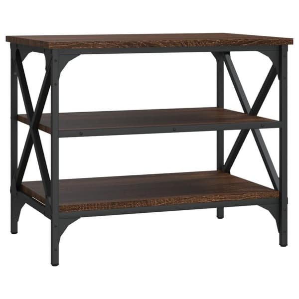 vidaXL TV-benk brun eik 60x40x50 cm konstruert tre