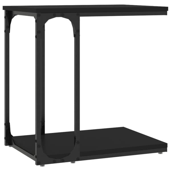 vidaXL Sidebord svart 50x35x52 cm konstruert tre
