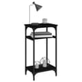 Miniatyrbilde 3 av 11: vidaXL Sidebord svart 40x30x75 cm konstruert tre
